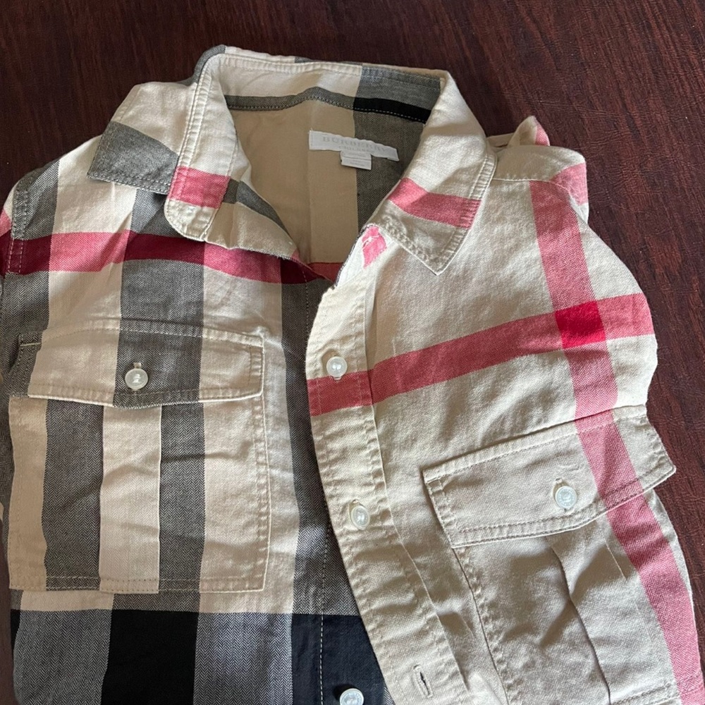 Authentic Burberry shirt youth sz M